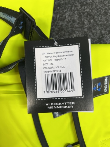 1330294-3 Rain pants Univern 6615, size XL