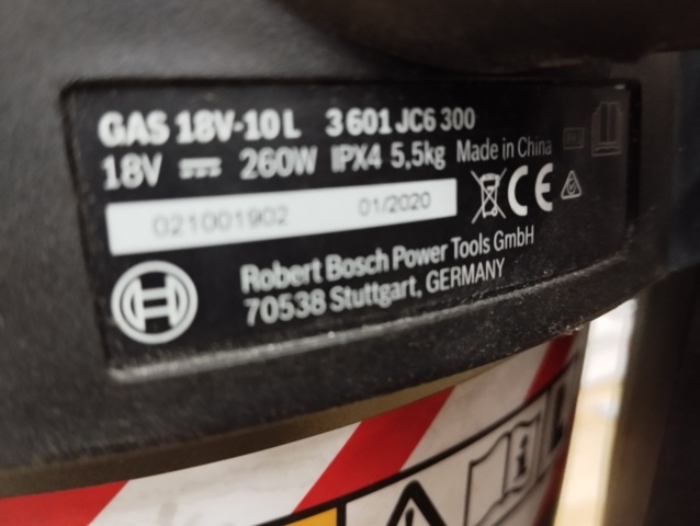 1330364-3 Battery-powered Bosch wet/dry vacuum cleaner 18 V