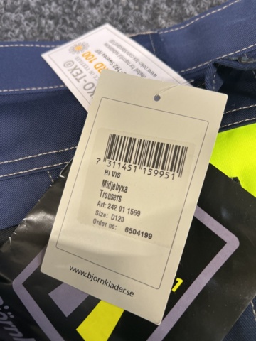 1329630-4 High-visibility trousers Björnkläder 242011569, size D120