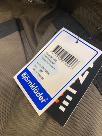 1329645-4 Craftsman trousers Björnkläder 675070846, size 156