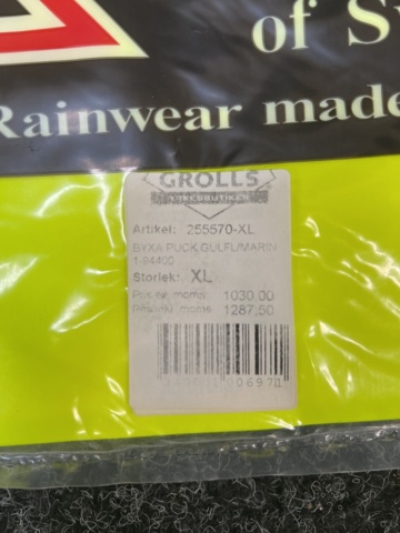 1330256-4 Rain pants Garda of Sweden, size XL