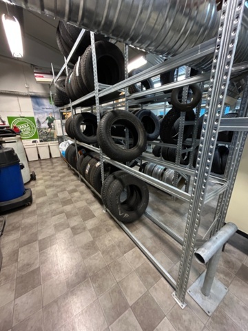 1289983-8 Tire racks and tires, see list