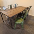 1289442-1 Rustic dining table and chairs