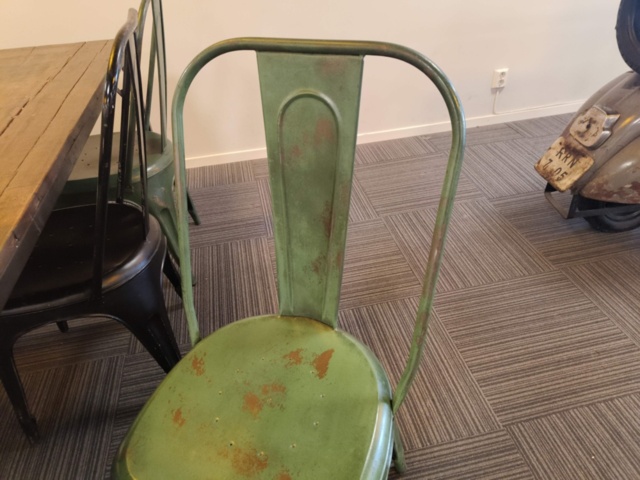 1289442-10 Rustic dining table and chairs