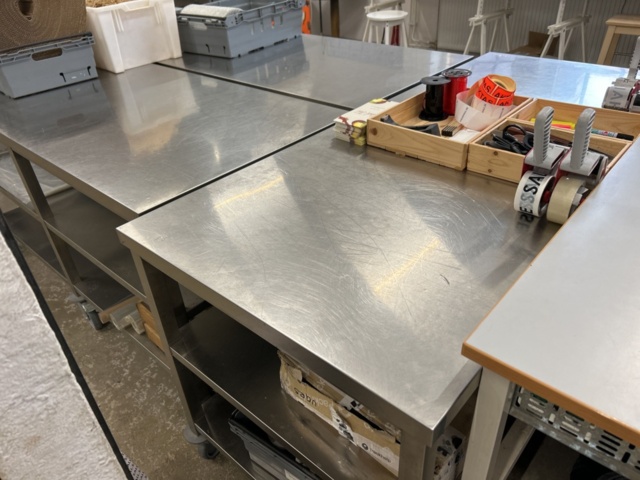 1286620-2 Rostfria vagnar 3 st