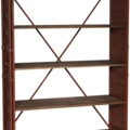 1332472-3 Industrial bookcase in metal / wood