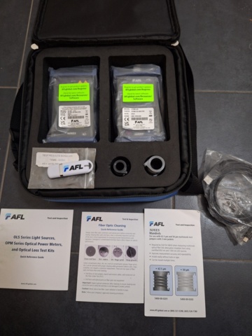 1304530-1 Attenuation meter with accessories - AFL SMLP 5-5 Optical Loss Test Kit