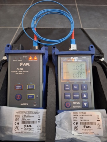 1304530-5 Attenuation meter with accessories - AFL SMLP 5-5 Optical Loss Test Kit