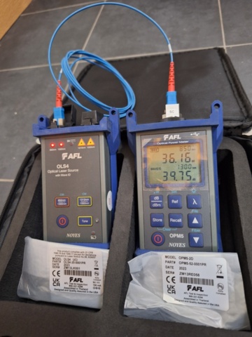 1304530-6 Attenuation meter with accessories - AFL SMLP 5-5 Optical Loss Test Kit