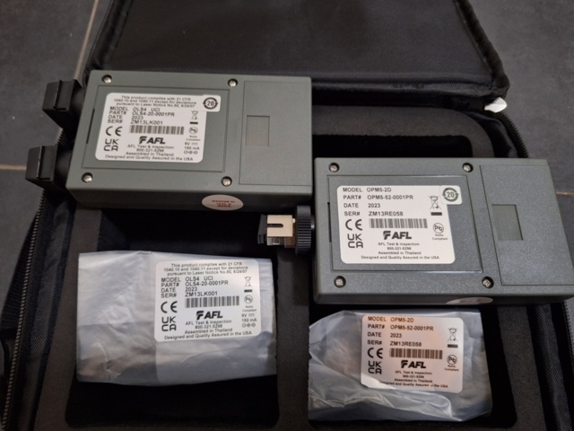 1304530-7 Attenuation meter with accessories - AFL SMLP 5-5 Optical Loss Test Kit