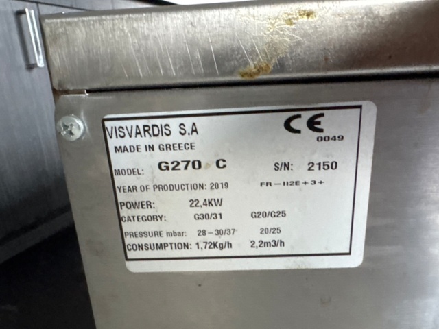 1329791-3 Gas grill with two zones - Visvardis