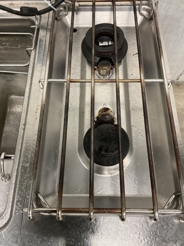 1198288-6 Gas stove and pasta cooker