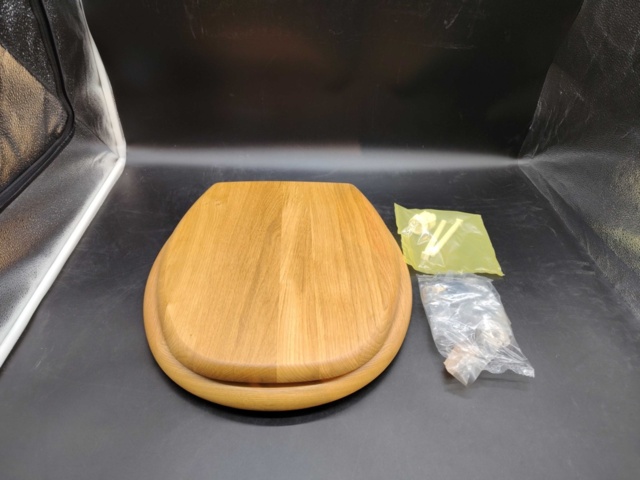 1335610-1 Toilet seat, 2 pcs, Duo bath, wood