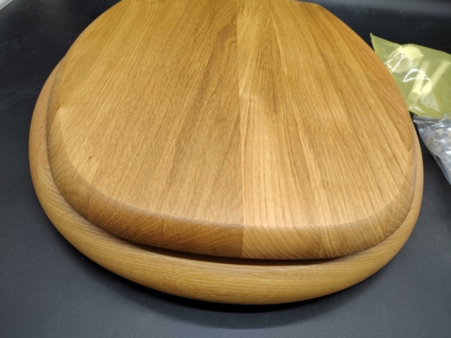 1335610-2 Toilet seat, 2 pcs, Duo bath, wood