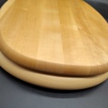 1335611-2 Toilet seat, 2 pcs, Duo bath, wood