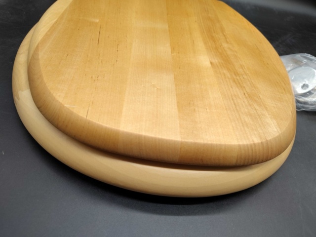 1335611-2 Toilet seat, 2 pcs, Duo bath, wood