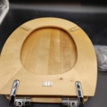 1335611-4 Toilet seat, 2 pcs, Duo bath, wood