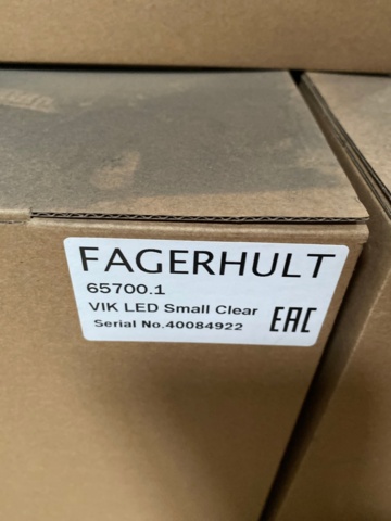 1329811-5 LED luminaires 10 pcs - Fagerhult VIK LED Small / Big Clear