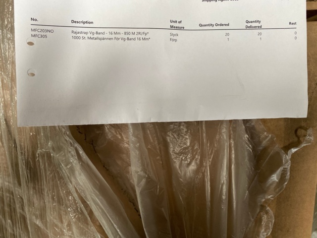 1329809-3 Collection of packing materials and packaging equipment