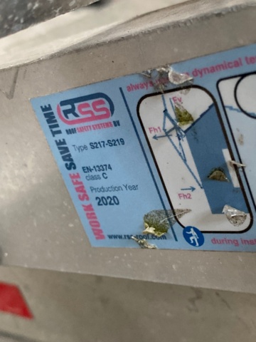 1329808-5 Fall protection system Roofac RSS System/ Roofac S217-S219