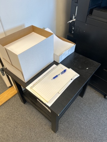 1286648-9 Office storage with contents, etc.