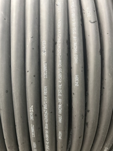 1268115-8 Kabelrullar 4st med elkabel  (2000 meter totalt) - Reka AXQJ 4x50/16