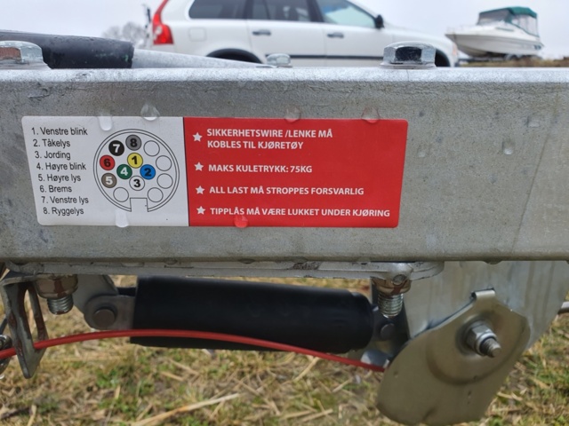 1339076-9 Boat trailer P 2724B BK HENGEREN - HCD94E