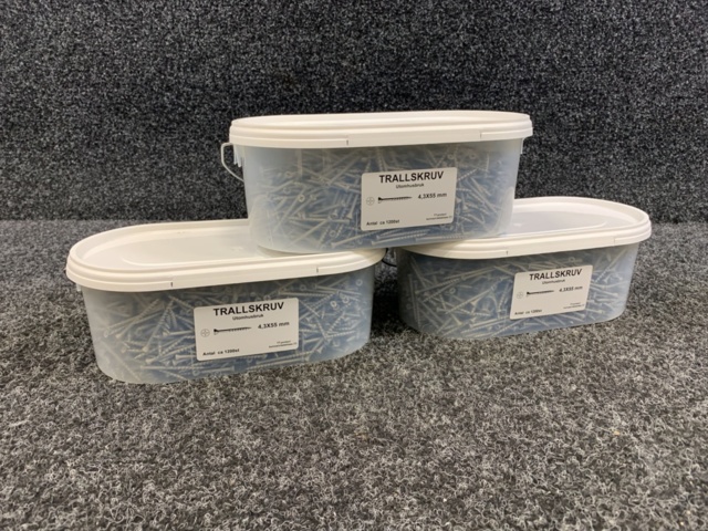 1339086-1 3 pcs Packages Decking screw 4.3x55mm