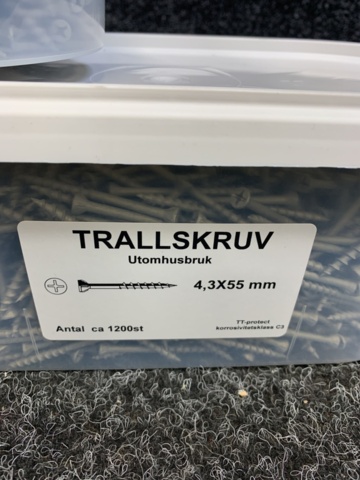 1339086-3 3 pcs Packages Decking screw 4.3x55mm