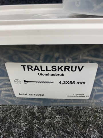 1339086-4 3 pcs Packages Decking screw 4.3x55mm