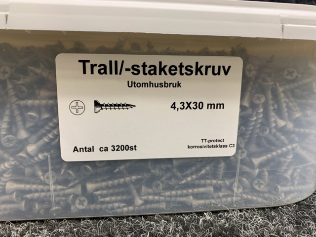 1339157-3 2 pcs Packages Decking/fence screw 4.3x30mm