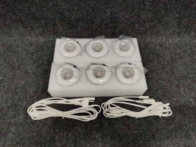 1338910-4 6 downlights IDA Utabo LED IP44 2700K
