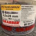 1339275-2 2 pcs Packs panel screw 4x28mm, Grabber