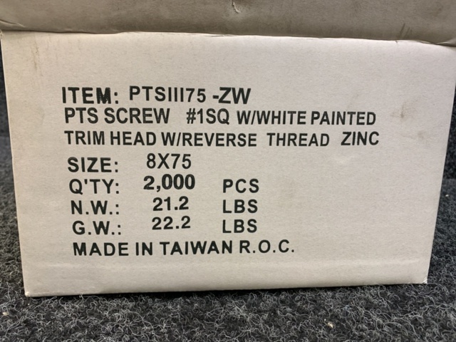 1339238-3 About 2,000 pieces Strip/feed screw 8x75mm