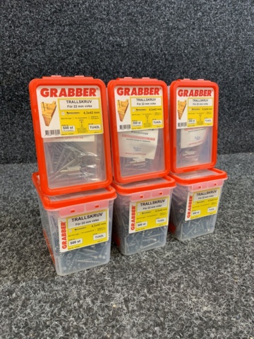 1339290-1 6 pcs Packs Decking screw 4.3x42mm, Grabber