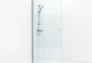 1336687 Shower wall Svedbergs Skoga half-round Bl/hf 80