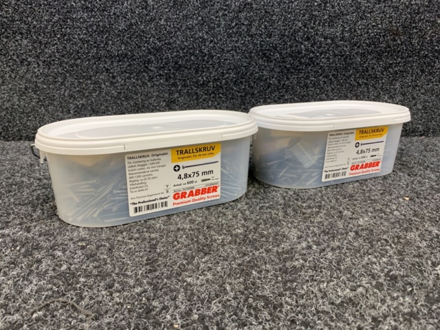 1339311-1 2 pcs Packages Decking screw 4.8x75mm, Grabber