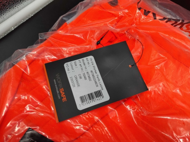 1334790-3 Work trousers, 4 pcs, Worksafe, Hi-Vis, women, Size C36