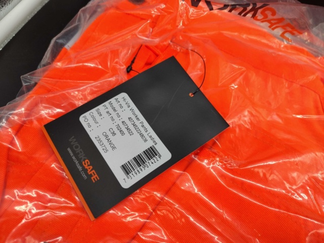 1334791-4 Work trousers, 4 pcs, Worksafe, Hi-Vis, women, Size C36