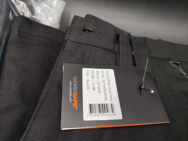 1334819-4 Winter work trousers, 3 pairs, Worksafe, size C146