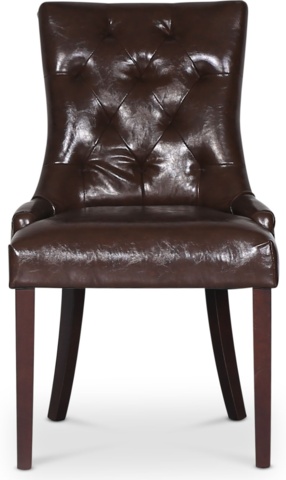 1340205-1 Marie Chair in brown vintage PU 2pcs
