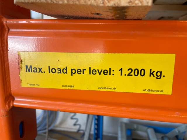 1316703-6 Pallet rack. NOTE: No content.