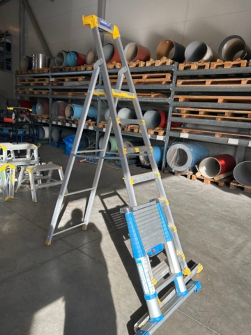 1316730-1 1st step ladder & 1st telescopic ladder - Zarges/Wibe