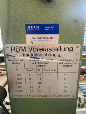 1316723-6 Rundvals Schlebach RBM, rullbanor