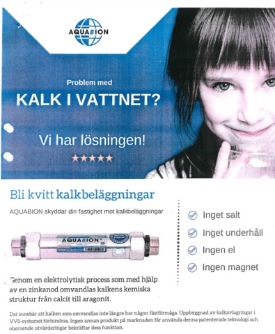 1335155-12 Kalkfilter/kalklösare Aquabion Mini W