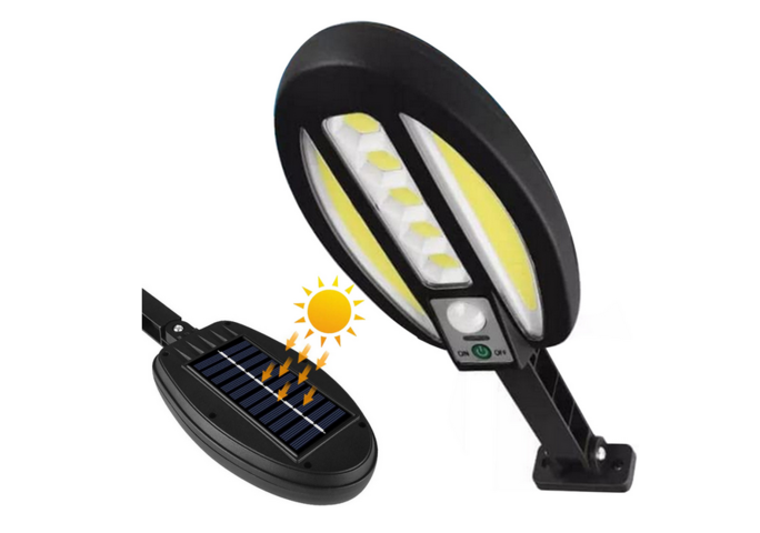 1341288-1 2 st LED Soldrivna lampor med rörelse- och skymningssensor, 95 cob