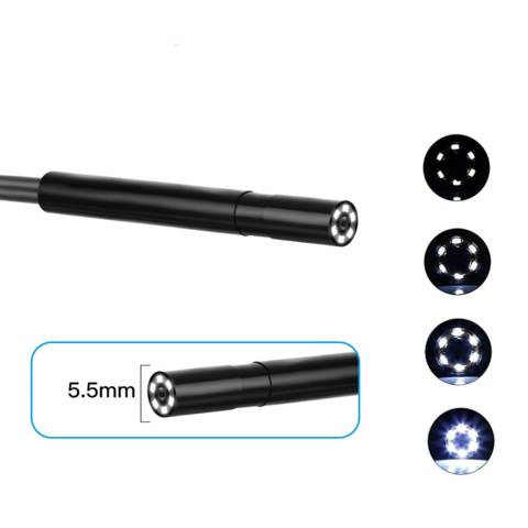 1341364-3 Inspection camera industrial endoscope 4.3-inch screen with 5 meters semi-rigid cable