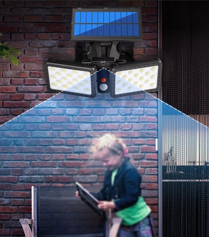 1341392-6 Lighting, dual headlights, solar cell charging and movement tendons - Shipping included