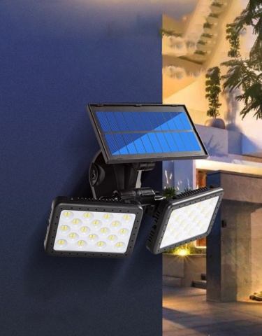 1341392-8 Lighting, dual headlights, solar cell charging and movement tendons - Shipping included