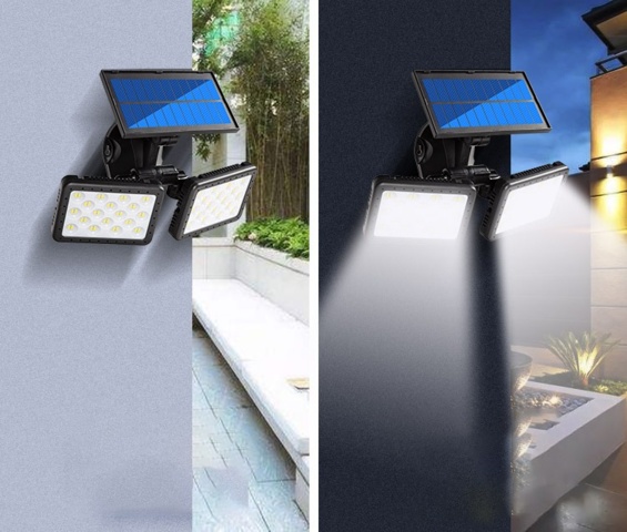 1341398-5 Lighting, dual headlights, solar cell charging and movement tendons - Shipping included